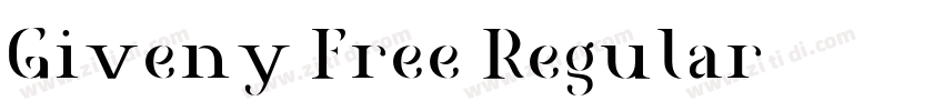 Giveny Free Regular字体转换